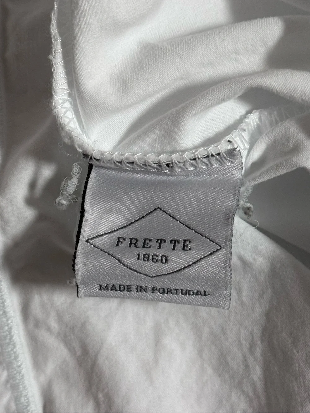 Frette One Bourdon White King Pillowcase Pair - Made in Portugal